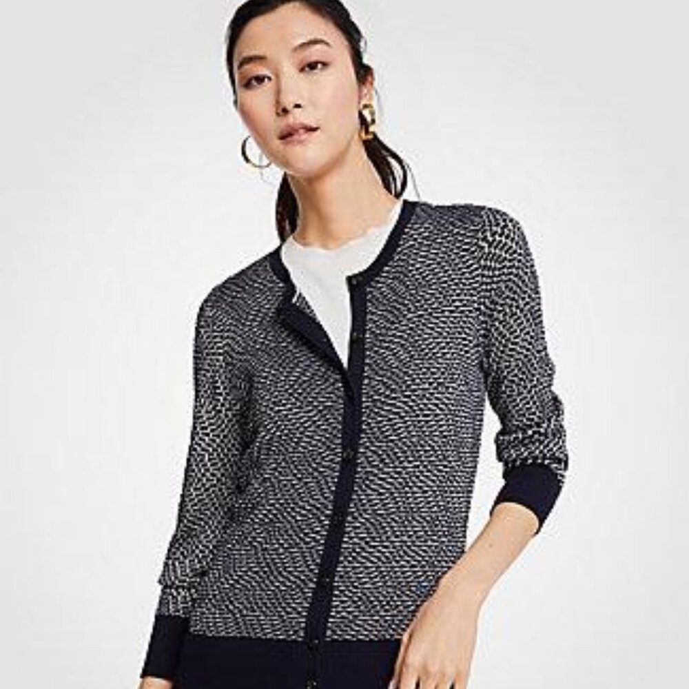 Ann Taylor | Geo Wave Ann Cardigan - Sz S